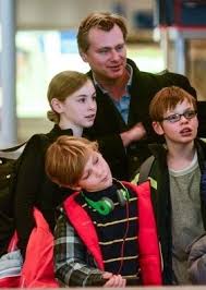 Christopher Nolan with his kids