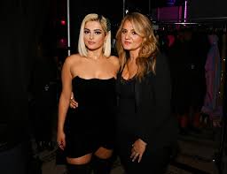 Bebe Rexha with her mother