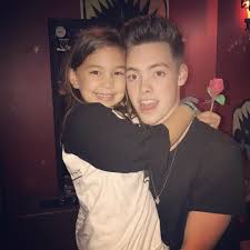 Zach Herron with his sister