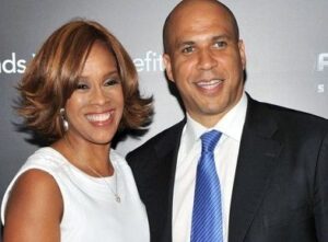 Cory Booker with his ex-girlfriend Gayle