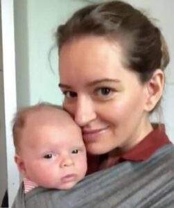 Katy Tur with her kids