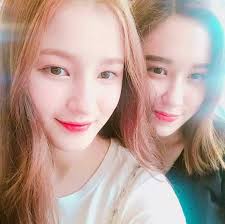 Nancy (Momoland) with her sister