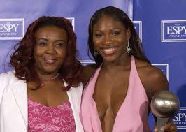 Venus Williams with her mother
