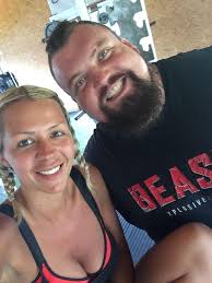 Eddie Hall with his wife