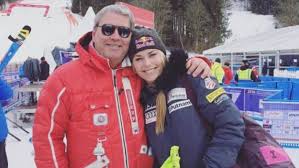 Lindsey Vonn with her father