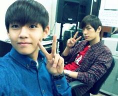 Kim Taehyung (V) with his brother