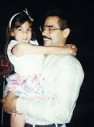 Alexandria Ocasio-Cortez with her father