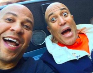 Cory Booker with his brother