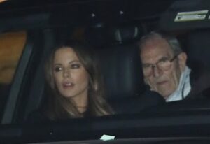 Kate Beckinsale with her step father