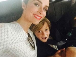 Abigail Spencer with son Roman