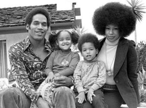 Marguerite Whitley with her ex-husband O.J. & son or daughter Arnelle