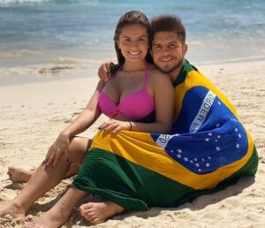 Henry Cejudo with his girlfriend