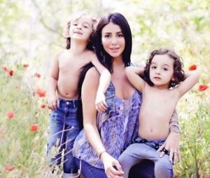 Jennifer Stano with her sons