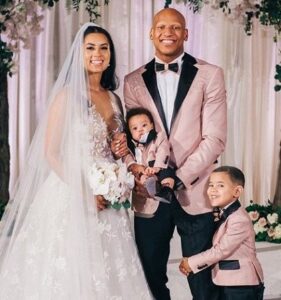 Michelle Shazier with her husband & kids