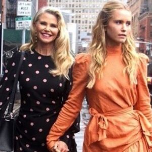 Sailor Brinkley Cook with her mother