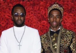 Christian Combs with his father