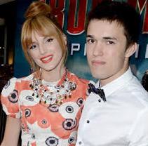 Bella Thorne with her brother
