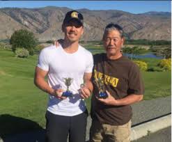 Bryan Tanaka with his father