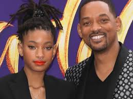 Willow Smith with her father