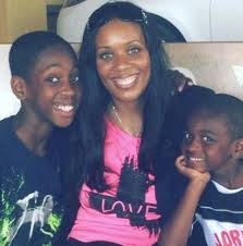 Siohvaughn Funches with her sons
