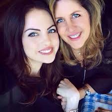 Elizabeth Gillies with her mother