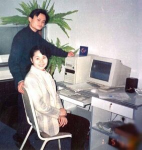 Jack Ma with his wife