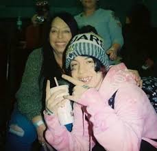 Lil Xan with his mother