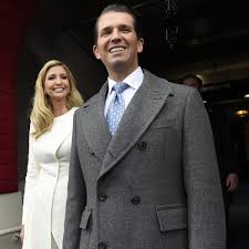 Donald Trump Jr. with his sister