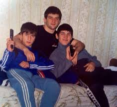 Khabib Nurmagomedov with his brother