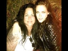 Kristen Stewart with her mother