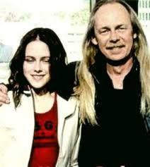 Kristen Stewart with her father