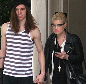 Kelly Osbourne with her ex-boyfriend Anton 