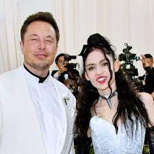 Grimes with her ex-boyfriend Elon
