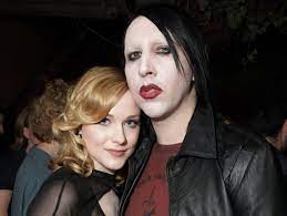 Marilyn Manson with his ex-girlfriend Evan