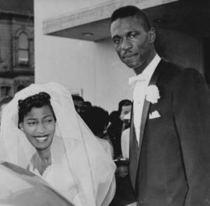 Bill Russell with his wife Rose