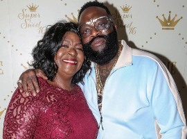 Rick Ross with his mother