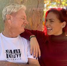 Sharna Burgess with her father