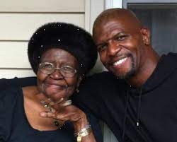 Terry Crews with his mother