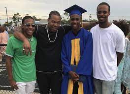 Busta Rhymes with his sons