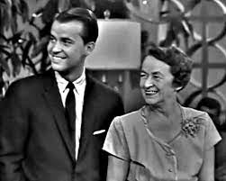 Dick Clark with his mother