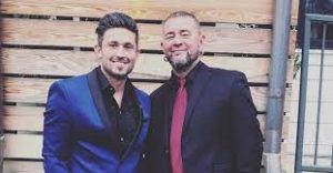 Michael Ray with his father