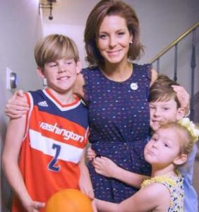 Stephanie Ruhle with her children