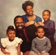 Donald Glover with his family