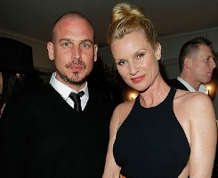 Nicollette Sheridan with her stepbrother