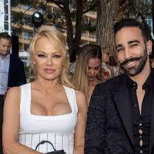 Pamela Anderson with her boyfriend Adil 