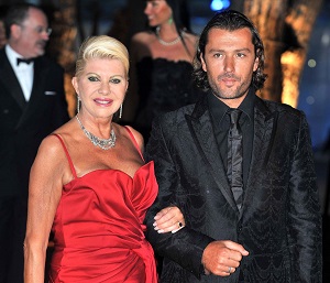 Rossano Rubicondi with his ex-wife Ivana