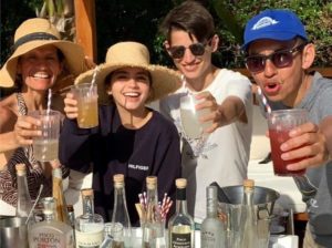 Isabela Moner with her mother & brothers