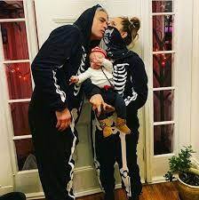 Eliza Dushku with her husband & son