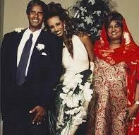 Iman with her parents