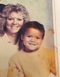 Jermaine Jenas with his mother